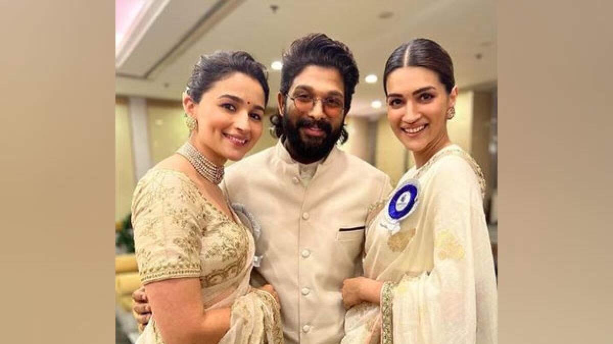 News: Alia Bhatt, Allu Arjun, Kriti Sanon shine in white attire following National Award triumph