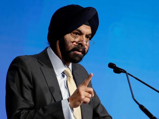 World Bank’s Ajay Banga highlights geopolitical risks as the major threat to the global economy.