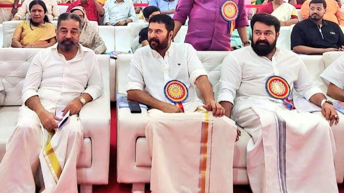 Viral News: Uncommon photos of Kamal Haasan, Mammootty, and Mohanlal captured together in a frame