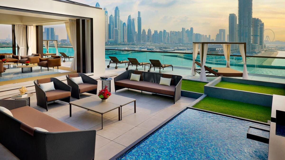 Luxury hotel rooms in the UAE offer private pools and Swarovski crystal tubs at prices of up to Dh77,000 per night