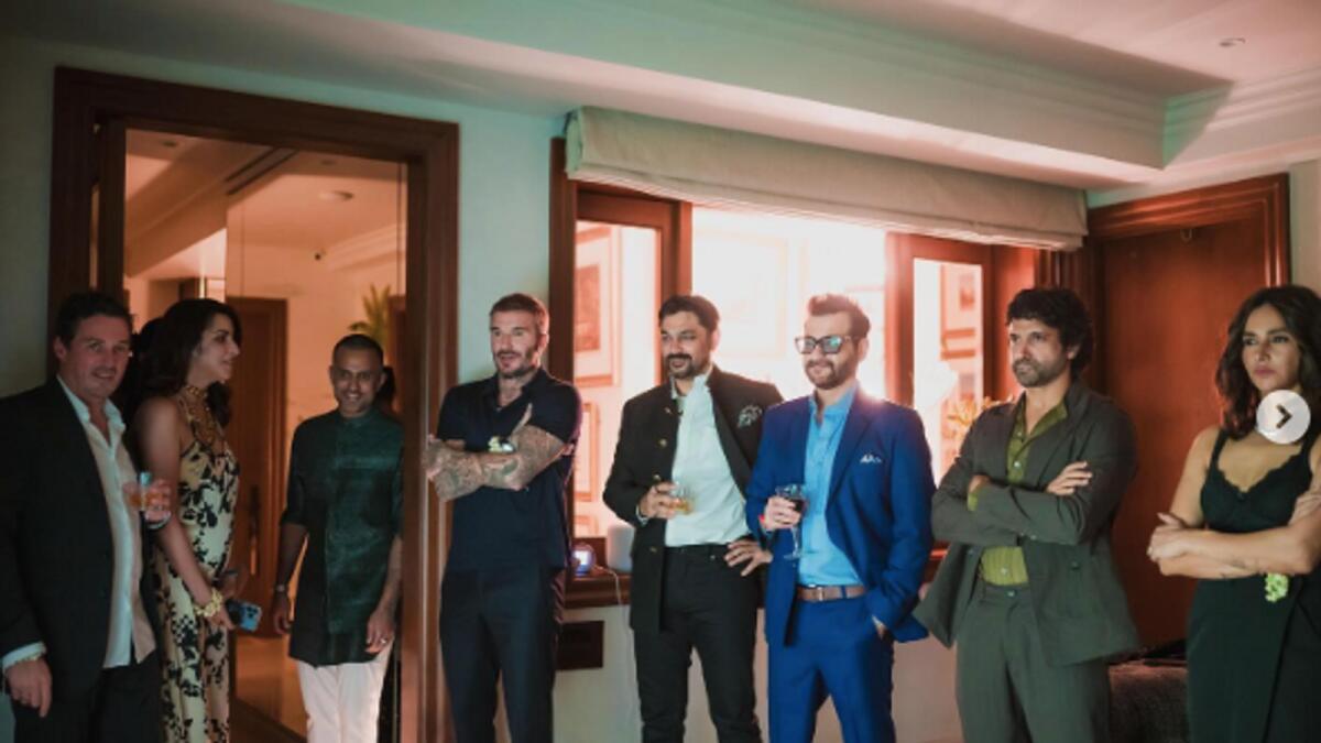 David Beckham welcomed with a party in Mumbai thrown by Sonam Kapoor and Anand Ahuja