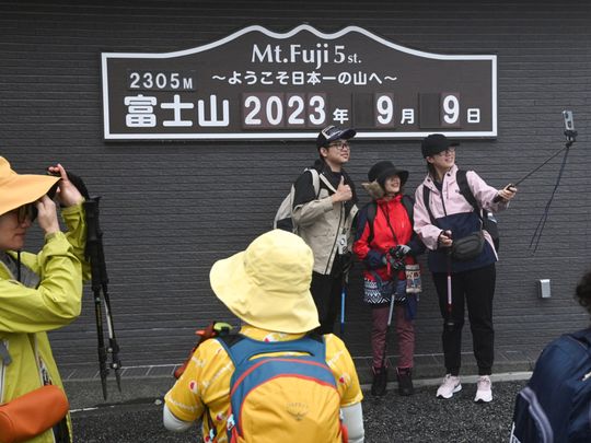 Sacred Mount Fuji reportedly desecrated by hordes of tourists, claims Japan