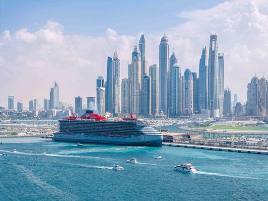 Virgin Voyages, led by Richard Branson, selects Dubai Harbour for its inaugural visit to the Arabian Gulf.