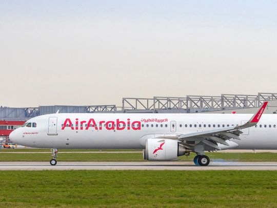 Rephrase the title:Air Arabia’s first flight to Phuket, Thailand takes off from Sharjah