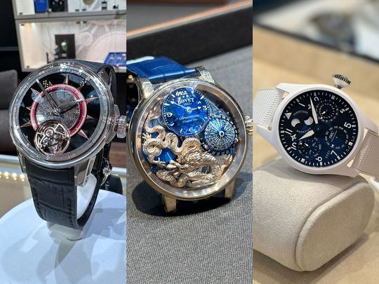 Rephrase the title:Look: Top watches on display at Doha Jewellery and Watches Exhibition 2024