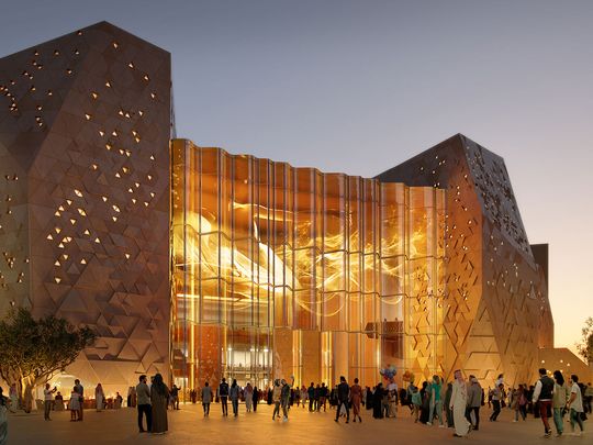 Rephrase the title:Photos: Diriyah's unveils The Arena in Saudi Arabia