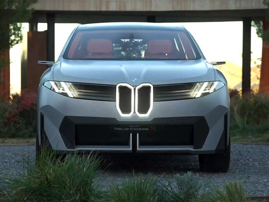 Rephrase the title:Photos: BMW unveils Vision Neue Klasse X, a new concept electric SUV to take on Tesla, Mercedes-Benz