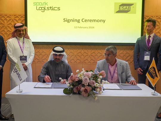 Rephrase the title:SPARK Logistics signs MoU with ESAB and Petromasafi to explore leasing opportunities