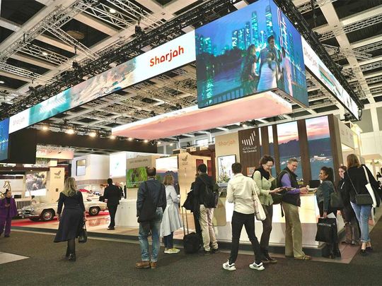 Rephrase the title:Sharjah welcomed over 400,000 European visitors in 2023