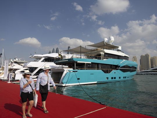 Rephrase the title:In Pictures: Dubai International Boat Show 2024