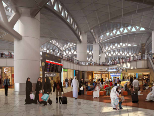 Rephrase the title:Riyadh airport gets newly revamped duty-free market