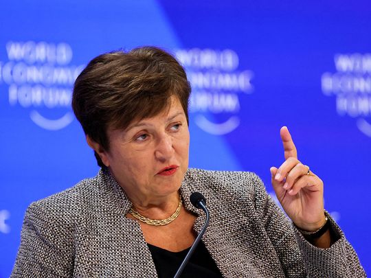 Rephrase the title:Georgieva selected for second term as IMF managing director